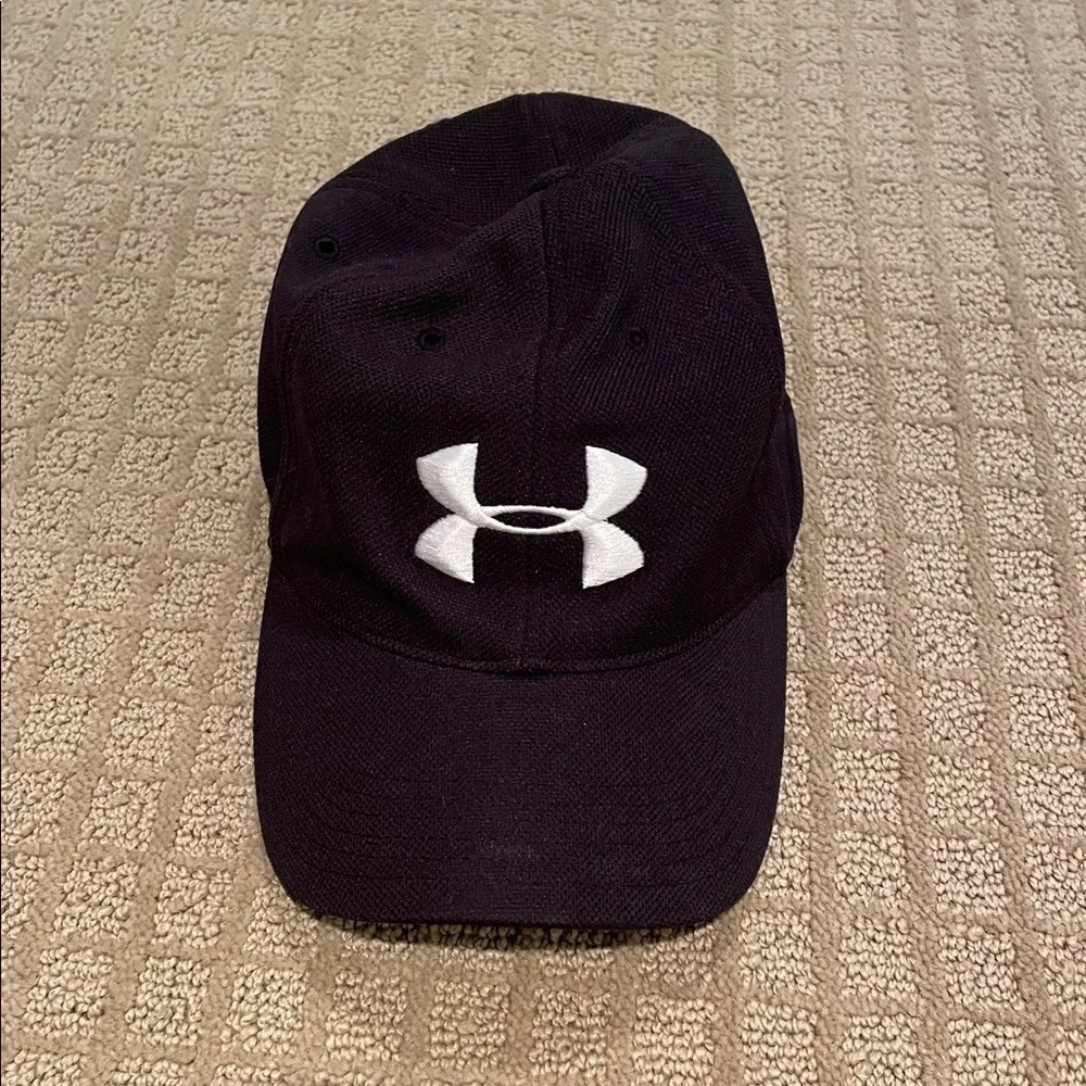 Under Armour Black Cap with White Logo
